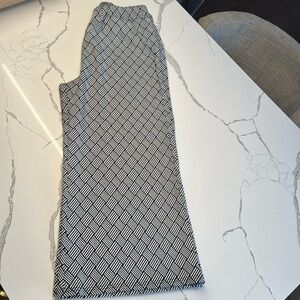 See and Be Seen black and white cropped pants